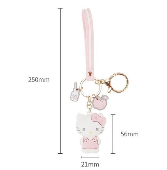 HELLOKITTY KEY CHAIN aCCessorIes sanrio backpack KEYCHAIN ANIME FIGUREKuromi mymelody Cinnamoroll Pompom Purin ORNAMENT GIFTS