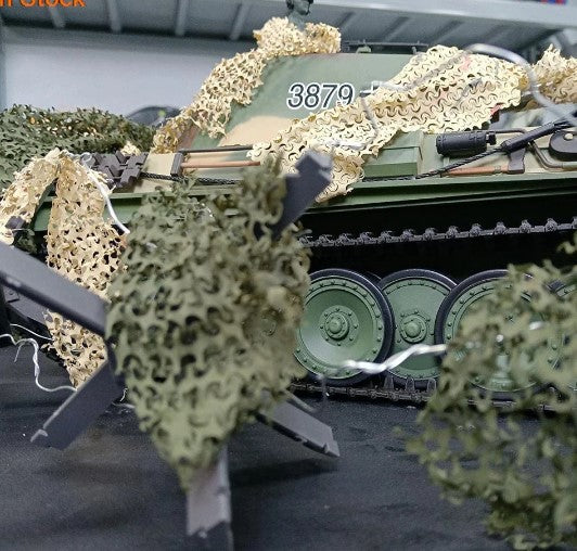 Heng Long Camouflage Net for 1/16 RC Military Tank M1A2 T34 Panther M26 T90 T72 Army Toys 3899A Pershing Toucan Vehichle Yellow