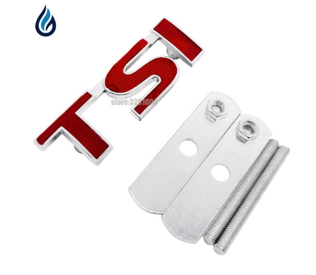 Car Front Grille Emblem Badge Stickers Accessories For Volkswag TSI Logo Polo Golf 5 6 7 Passat B6 B5 CC Tiguan Touareg Caddy