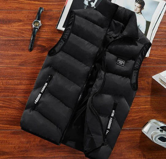 Fashion Mens Jacket Sleeveless Vest Spring Thermal Soft Vests Casual Coats Male Cotton Men's Vest Men Thicken Waistcoat 8XL