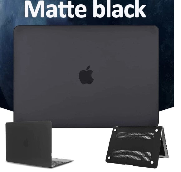 For Macbook Air 13 A2337 2020 A2338 M1 Chip Pro 13 12 11 15 Laptop Case Portable Frosted Black Hard Shell for Apple Pro 16 A2141