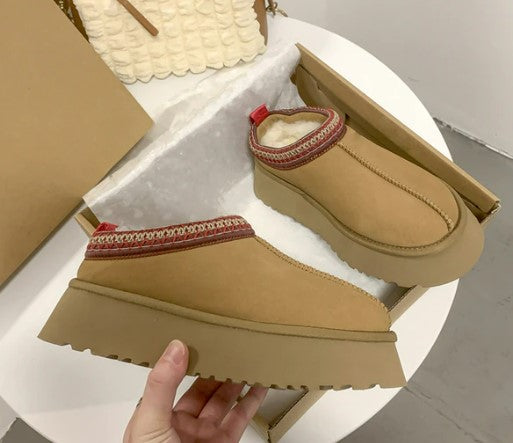 Chelsea Ankle Snow Boots Women Winter 2022 New Brand Fur Short Plush Warm Flats Slippers Platform Shoes Flip Flops Suede Boots