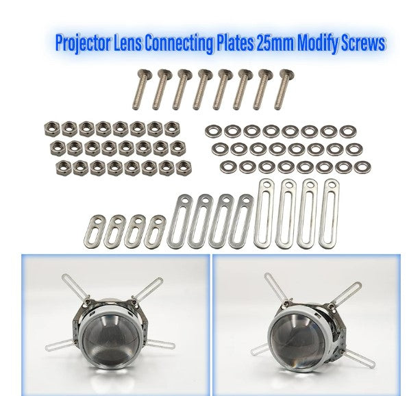 Head light Retrofit Tools Adapter Frame For 3.0 Koito Q5 Hella 3R Projector Lens Connecting Plates 25mm Modify Screws