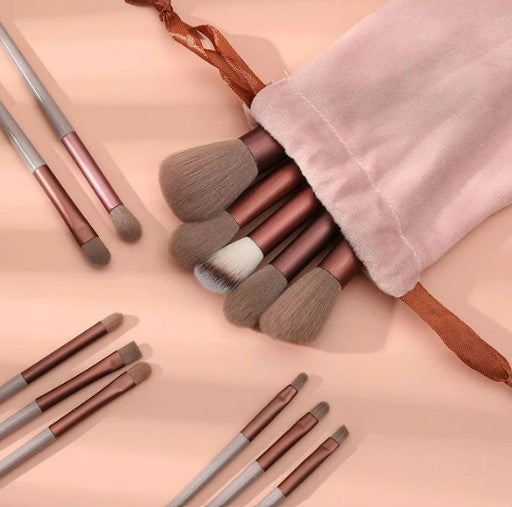 13Pcs A Set Soft Fluffy Makeup Brushes For Cosmetics Foundation Blush Powder Eyeshadow Kabuki Blending Makeup Brush Beauty Tools