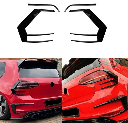 Car Tail Light Covers Trim Rear Lamp Cover Air Knife for Golf 7 2012-2015 R400 Car Styling