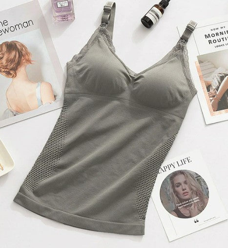 Breast-feeding vest jacket for pregnant women breast-feeding clothes postpartum general out bottoming shirt nursing bra