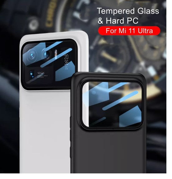 Tempered Glass Camera Protection Case For Xiaomi Mi 11 Ultra 6.81" Cover Matte Ultra Slim Back Case For Mi 11 Ultra Shockproof