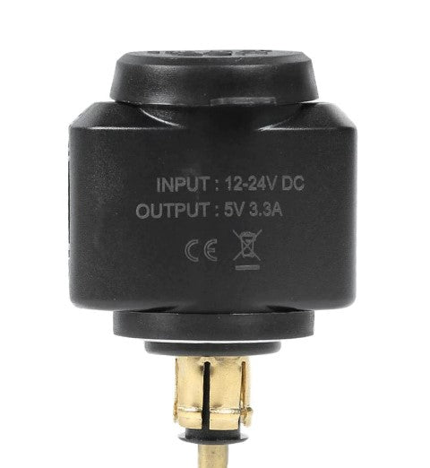 3.1A Dual Mini USB Charger Motorcycle Fast Charge for BMW Hella/DIN Powerlet Plug Power Outlet Adapter