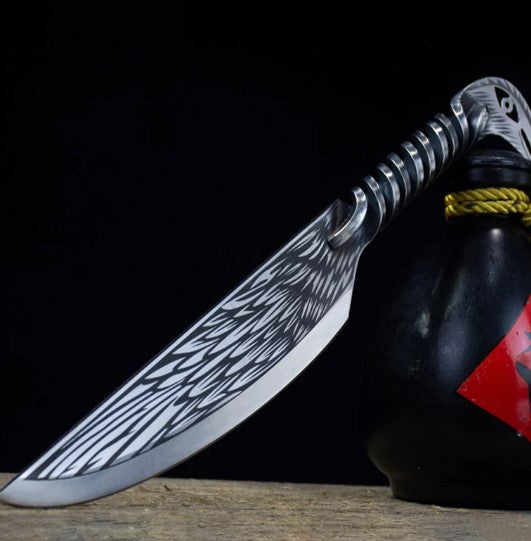 Longquan Kitchen Knife 7 Inch Chef Slicing Cleaver Handmade Knife 7Cr17CoMoV Stainless Steel Handle Cooking Tools China Messer