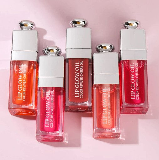 Clear Fashion 6ml Crystal Jelly Moisturizing Lip Oil Plumping Lip Gloss Sexy Plump Lip Glow Oil Tinted Lip Plumper Lips Makeup