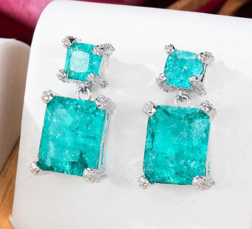 GODKI Luxury Hollow Waterdrop Earrings For Women Wedding Cubic Zirconia Dubai Bridal Earrings Costume Jewelry Gift Summer Party