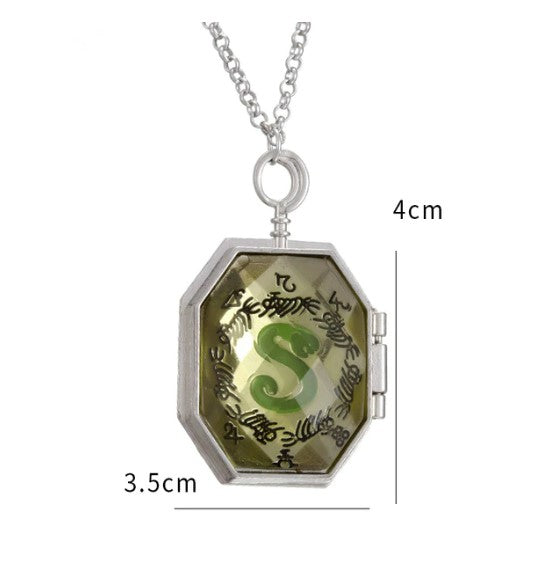 Fashion Jewelry Harried Potter Necklaces Slytherin Horcrux Accessories Pendant Alloy Necklace Keychain Opened Necklace Pendants