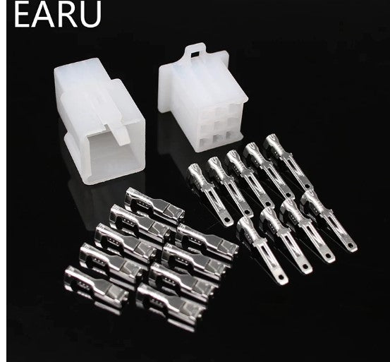 10set/lot 2.8mm 2/3/4/6/9 pin Automotive 2.8 Electrical wire Connector Male Female cable terminal plug Kits Motorcycle ebike car