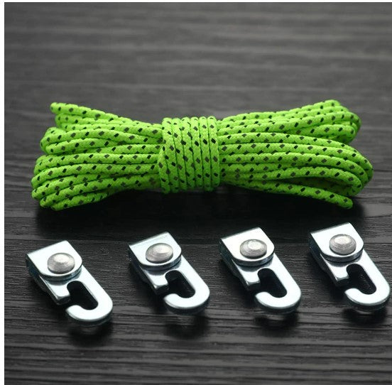 Knot Easy Tighten Rope Kit For Camping Automatic Lock Hook Self-locking Free tent accessories camping accessories