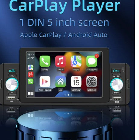 Car Stereo Radio Carplay Android Auto 5 Inch Touch Screen Bluetooth Mirror Link FM Radio For Volkswagen Nissan Toyota Window CE