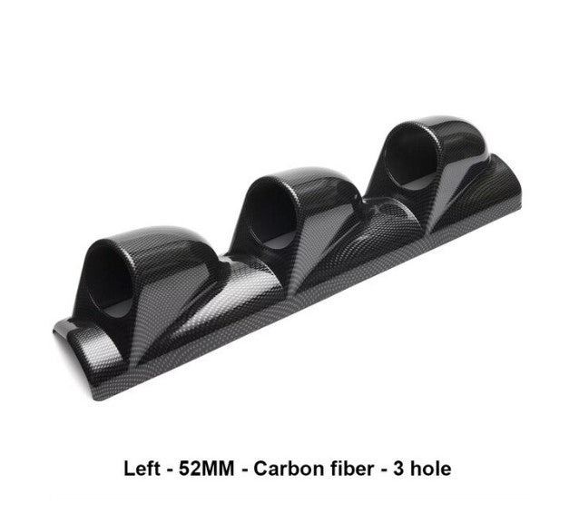 carbon fiber 52mm 60mm Universal 1 2 3 Hole Left/Right Hand Auto Dual Holes A-Pillar Holes Gauge Holder Pod Modified Instrument