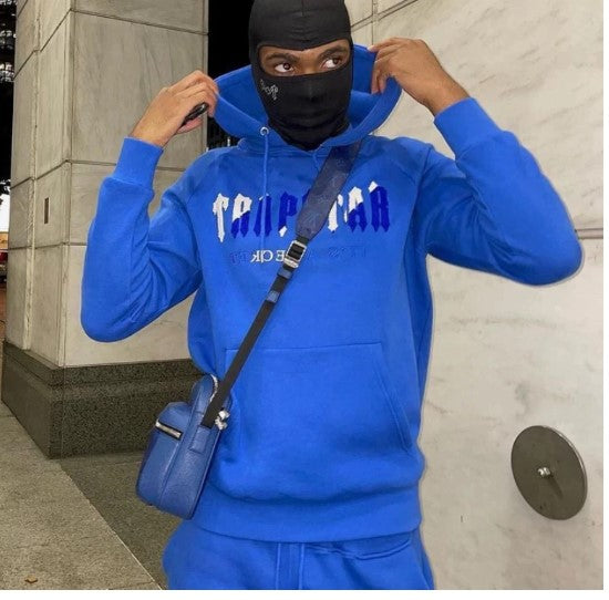 Blue Trapstar Hoodie 2022 Trending Products Top Quality Men Women Fashion Casual Hooded Sweatshirts Set