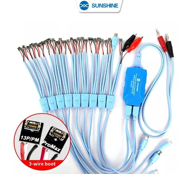 SUNSHINE SS-905D V7.0 DC Power Supply Current Testing Cable For Android iPhone 6G~13 Mini Pro Max IPhone Power Boot Control Line