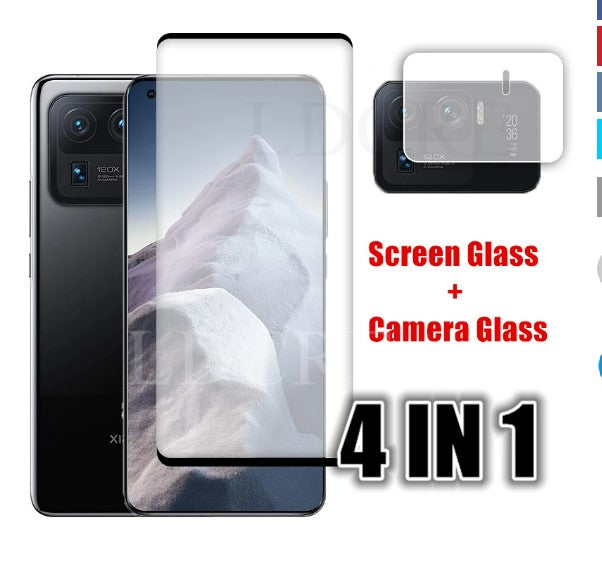 3D Full Curved Glue Glass For Xiaomi Mi 11 Ultra Glass Screen For Mi 11 Pro Camera Film Lens Glass For Xiaomi Mi Note 10 Lite