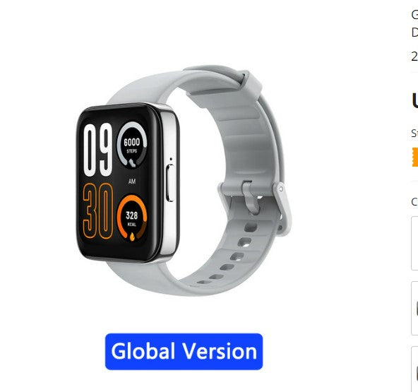 Global Version realme Watch 3 Pro Smart Watch Heart Rate SpO2 1.78" 4.52cm Display GPS 345mAh Battery Bluetooth 5.3