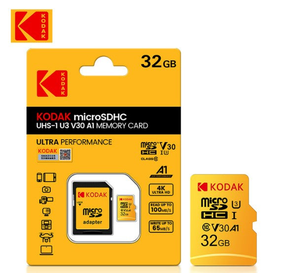 KODAK Micro SD 128GB 256GB Flash Card 32GB 64GB U1 TF card 4K Class 10 Tarjeta Micro SD card U3 UHS-I microsd
