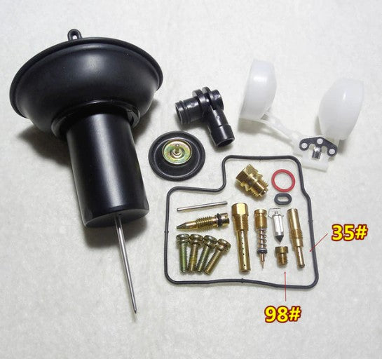 (1set $ 16)HMHonda VLX 400/600 Steed 400/600 Motorbike NV400CC carburetor repair kit Kit With plunger and float assembly