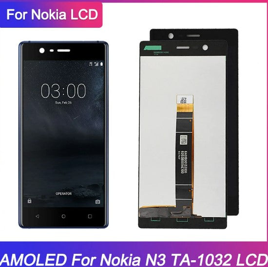 5.0'' Original LCD For Nokia 3 N3 Display Touch Screen Digitizer Assembly For Nokia N3 TA-1020 TA-1028 TA-1032 TA-1038 LCD