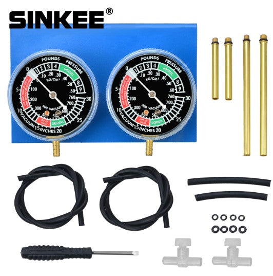 2 Cylinder Motorcycle Carburetor Carb Vacuum Gauge Synchronizer Synch Guage Set Synchronisation Balancing