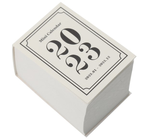 Calendar Desk Mini 2023 Desktopdaily Tiny Off Tear Office Schedule Easelmonthlysmall Stand Memo Aesthetic Rabbit Year Decorative