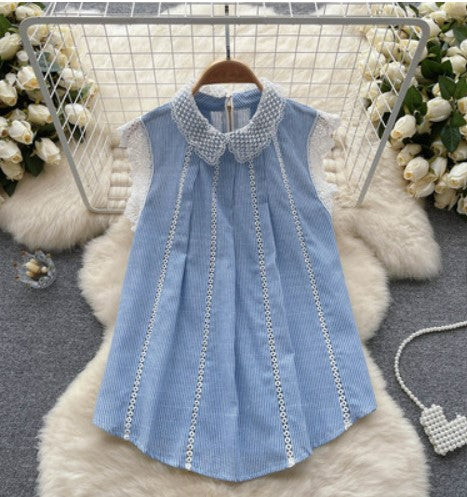 2022 spring and summer new Korean style fashion temperament splicing mesh sleeve dress elegant thin bag hip skirt women's trend 举报