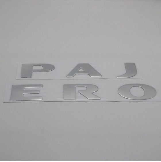 For Pajero Emblem Car Sticker Auto Accessories Front Hood Chrome Silver Gold Black ABS Letters Badge Logo Nameplate