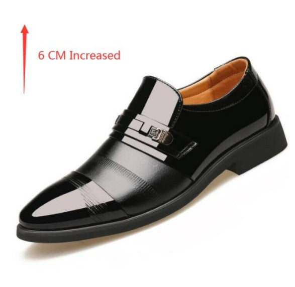 Men's leather shoes oversized shoes