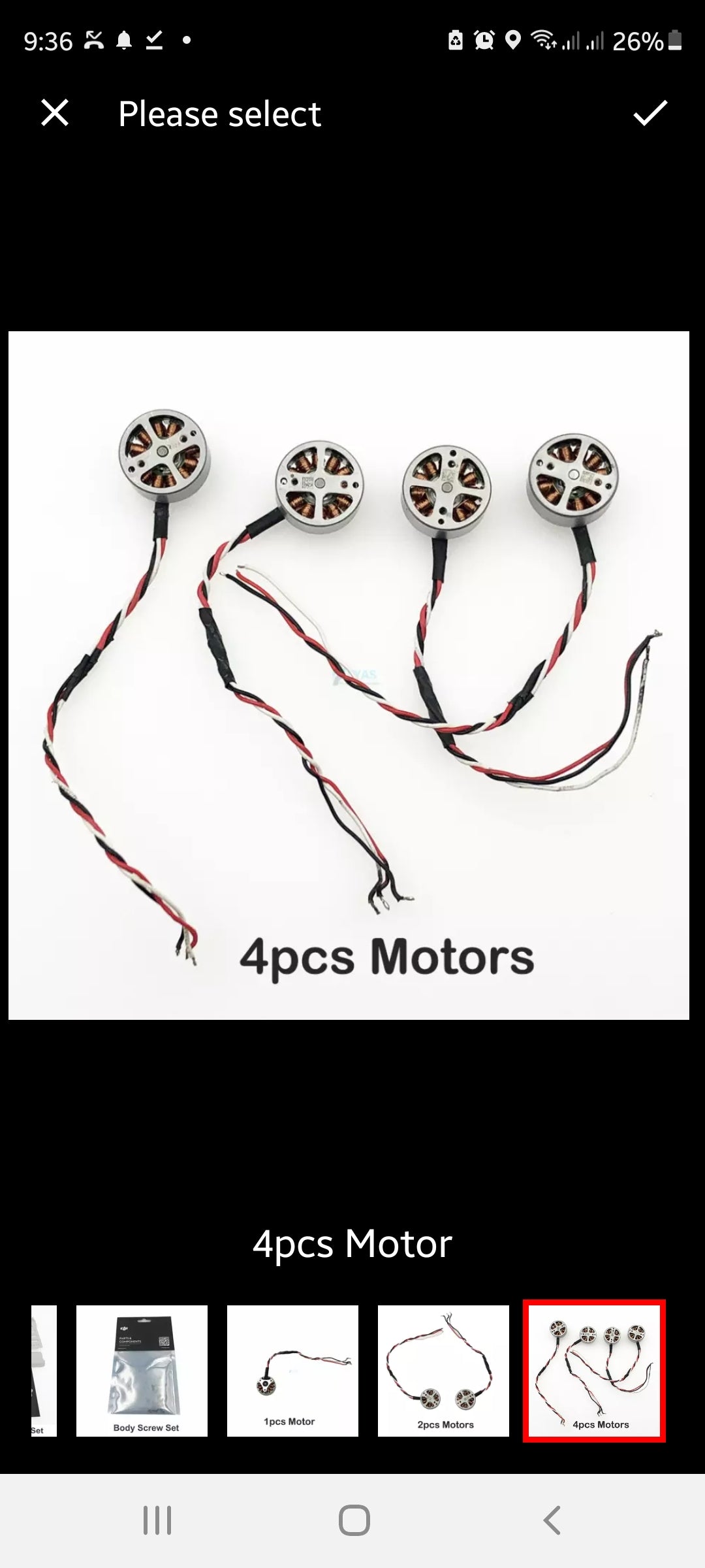 Durable Brushless Repair Drone Accessories Gear Component High Speed 1504S Easy Install Spare Part Motor DIY Metal F