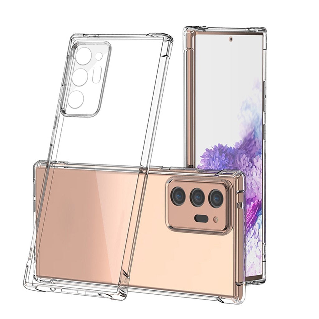 Clear Shockproof Flexible Tpu Cover Phone Case For Samsung Galaxy Note 20 Ultra 5g Case Clear Shockproof Flexible Tpu Cover