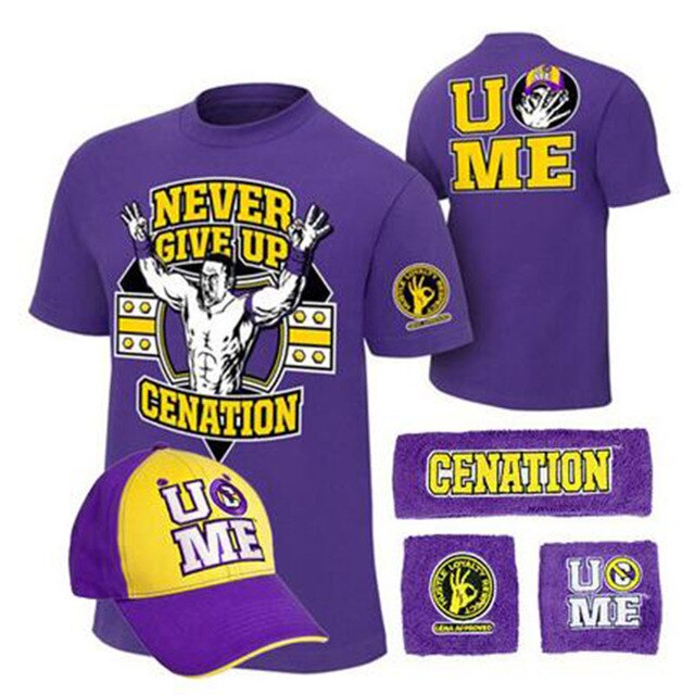 Summer 2022 New Hot Sale Short-Sleeved T-Shirt Seth AJ Style T-Shirt Five-Piece Fashion Wrestling Training T-Shirt Hat Wristband