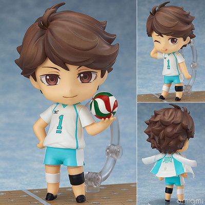 Domestic high-quality version of the volleyball junior Nendoroid 616#Q version of the Tsukishima firefly joints movable face-changing hand office boy