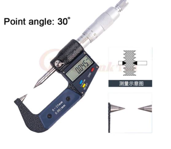 0-25mm 0.001mm Digital Double Point Outside Micrometer Electronic Carbide Tip micrometers Measuring Tools