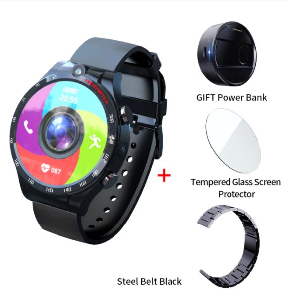 LOKMAT APPLLP 4 Smart Watch Phone Android 10.7 Wifi Dual Camera Full Round Touch 4G Smartwatches Men RAM 4G ROM 128G GPS Watch