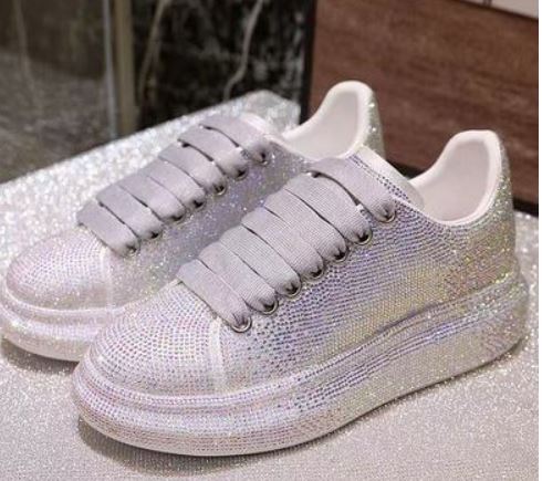 2021 new spring and summer net celebrity street shooting ins starry sky rhinestone platform platform shoes women's casual increased all-match sneakers
