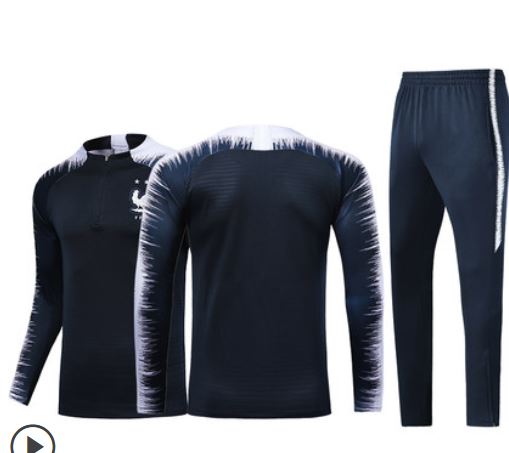 Autumn and winter football training suit long-sleeved suit adult children Juventus Messi jersey Paris Real Madrid football jersey men