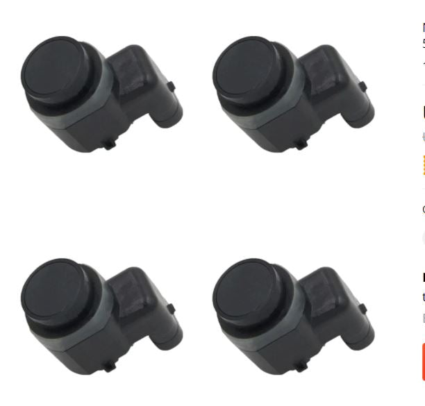 New 4PCS PDC Parking Sensor Parking PaRKING Sensor Radar Parking for BMW E60 520Li 523Li 525Li 530Li E70 X5 66209142199