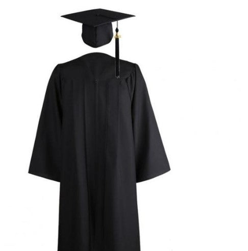 1 Set 2022 Graduation Dress Bachelor Cap Unisex University Academic Dress with Graduation Cap Men Women Graduation Gown Hat Set