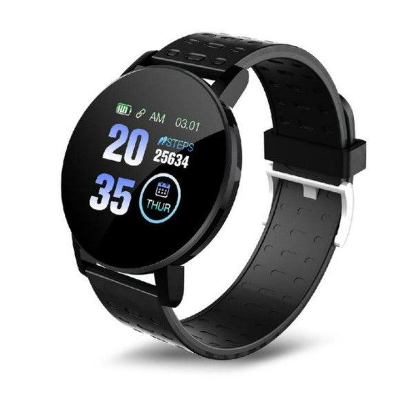 Portable Smart Bracelet Blood Pressure Waterproof Sport Round Smartwatch Smart Clock Fitness Tracker For Android Ios