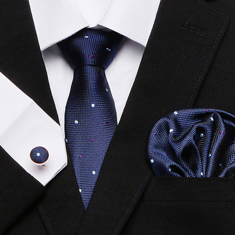 Men's Tie Three-Piece Suit Of New Cashew Flower Series Tie