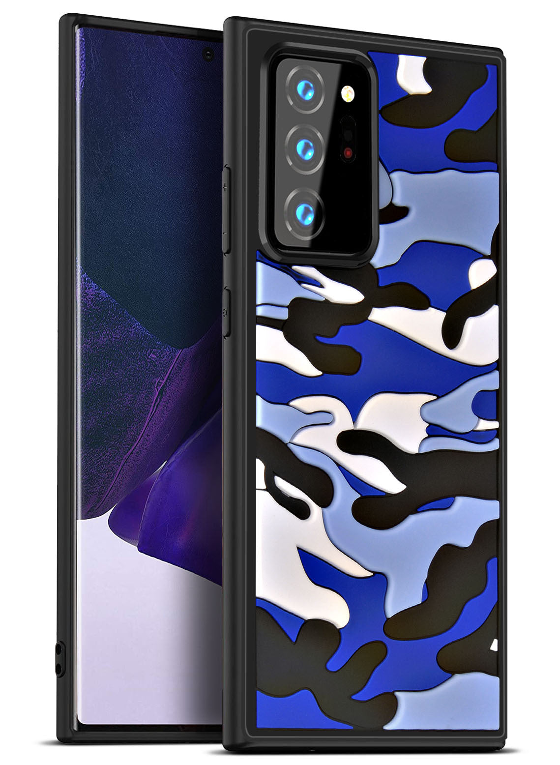 Camouflage Cloud Three-dimensional Silicone Phone Case