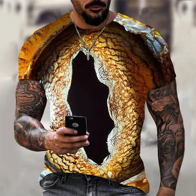 Men's Fashion Printed Short Sleeve T-Shirt Top