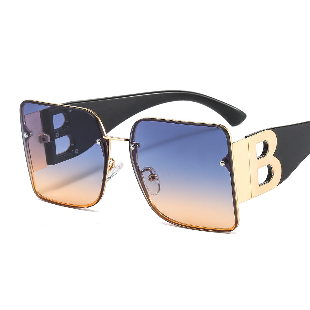 Large-frame European And American New B-shaped Decorative Sunglasses