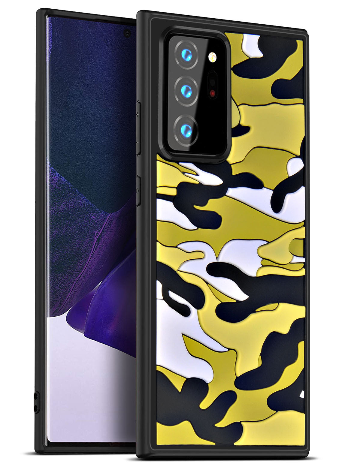 Camouflage Cloud Three-dimensional Silicone Phone Case