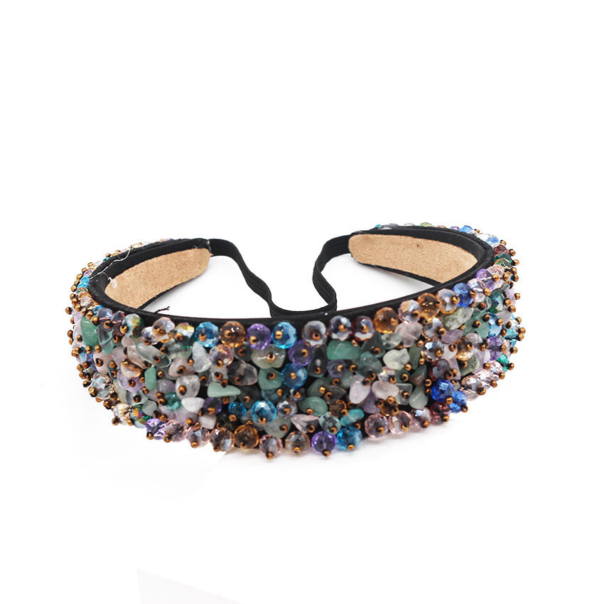 New European And American Luxury Crystal Particle Fashion Headband