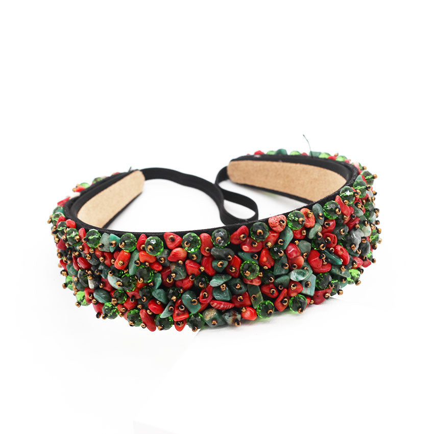 New European And American Luxury Crystal Particle Fashion Headband